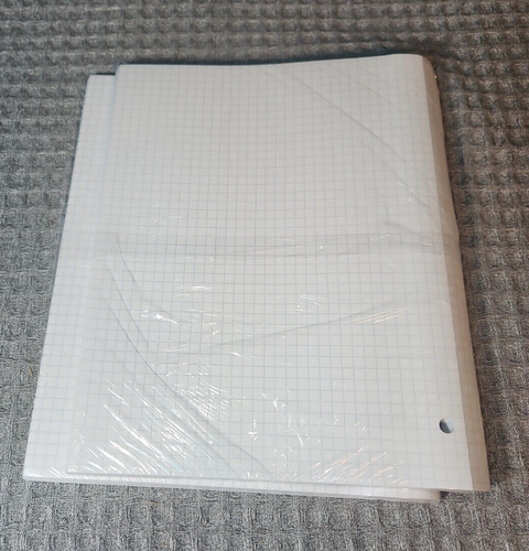 Five star graph paper 75 sheets set of 2 reinforced insertable notebook 