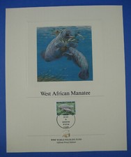 World Wildlife Fund WWF West African Manatee Togo 105F Stamp Proof Edition