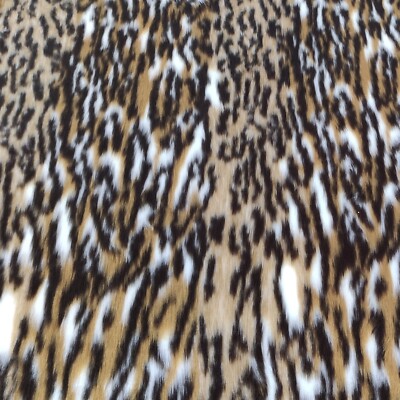 Ozelot - Jacquard Pelz Stoff - R2 Qualität Animal Print