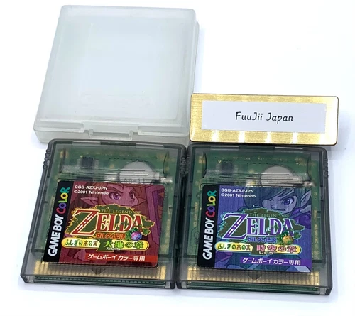 2 set Legend of Zelda Oracle of Ages & Oracle of Seasons Set Gameboy Color GBC