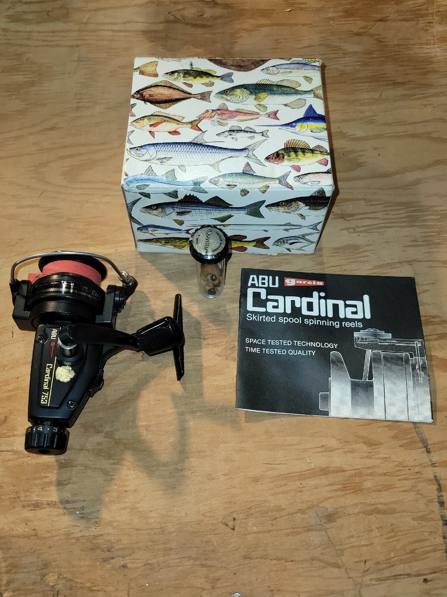 VINTAGE ABU GARCIA CARDINAL 753 Spinning Reel with box | eBay