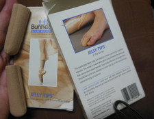 Bunheads Jelly Tips 1 Pair BH1050 gel toe silicone cushions Elasticized tubes