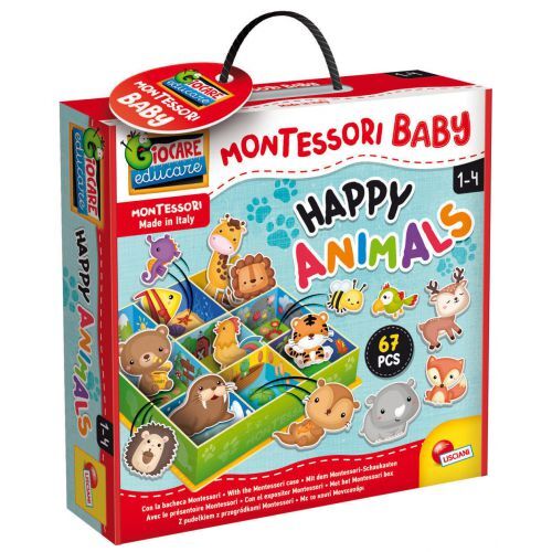 LISCIANI Montessori Baby Happy Animals - Bacheca Animali E Ambienti - Immagine 3
