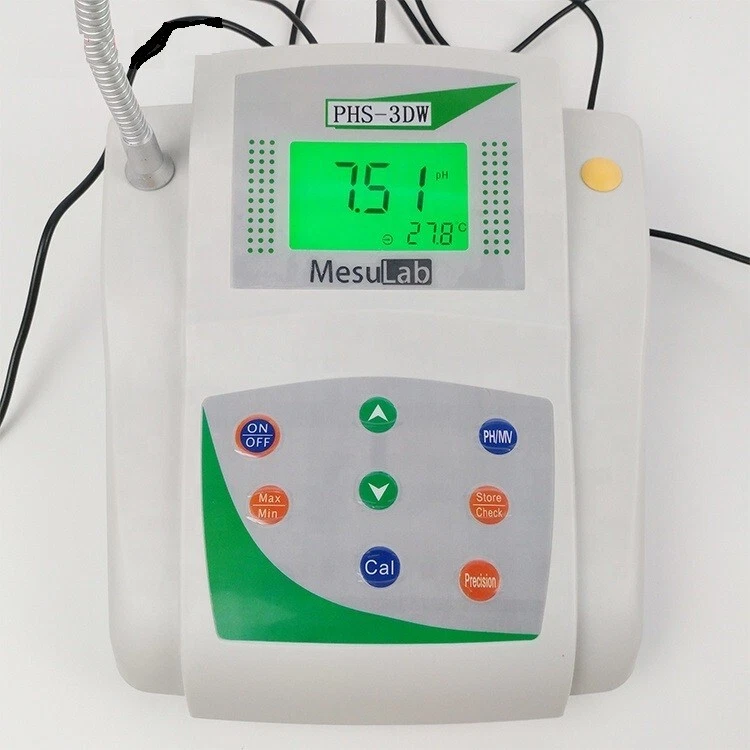 PH Meter High Precision Desktop PH Meter With Temperature Compensation PHS-3DW - Image 2 of 4