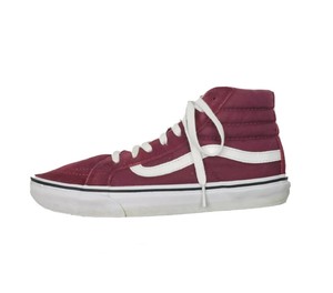burgundy suede high top vans