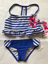 NWT LIMITED NAVY BLUE STRIPE 2 PIECE SWIMWEAR SET SIZE 4/5 OR 7/8 34