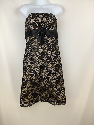 Black Lace WHITE HOUSE BLACK MARKET Dress Size 2 homecoming prom formal  dress | eBay