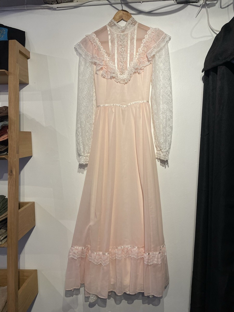 knee length dresses for ladies Floral-Lace Long Formal Dress with Long Sleeves– PromGirl