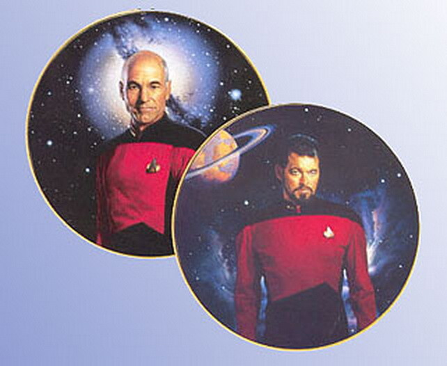 Star Trek The Next Generation (TNG) プレート Vintage Star Trek Next Generation Mini Plate Collection-Your