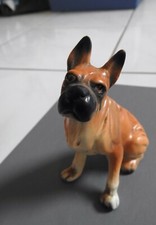 Cute VINTAGE BOXER DOG FIGURINE Sons Japan porcelain