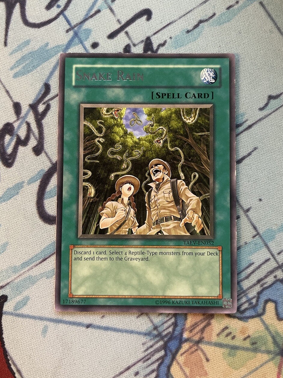 YUGIOH! Snake Rain Tactical Evolution TAEV-EN052 Rare LP