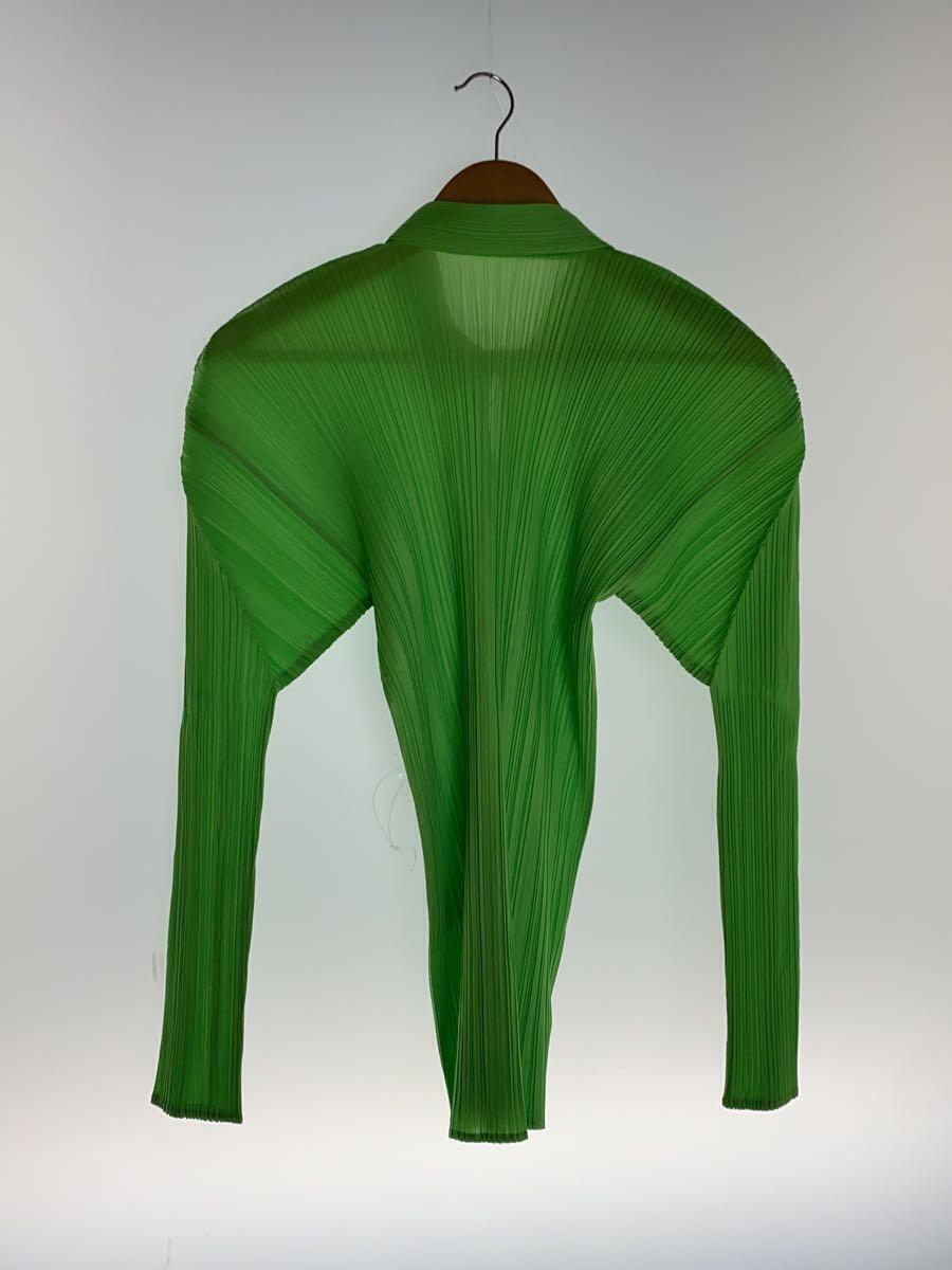 PLEATS PLEASE ISSEY MIYAKE◆ブラウス/M/ポリエステル/GRN/PP41-JK606 PLEATS PLEASE ISSEY MIYAKE ◇ Blouse / M / Polyester / GRN