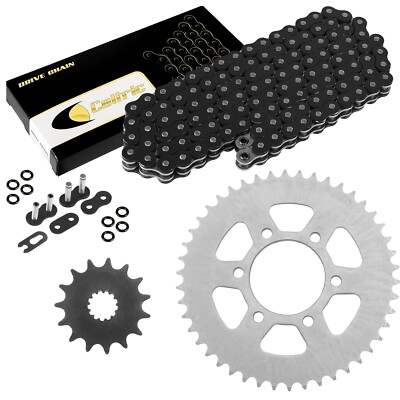 Black O-Ring Drive Chain & Sprockets Kit for Kawasaki ER-6F ER-6N EX650 2006-16