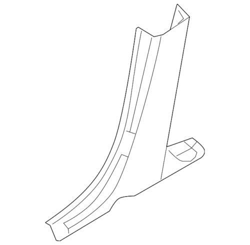 Panel de moldura del pilar central para Ford Fusion/Mercury Milan 2010 (N/P AE5Z-5424346-BA)
