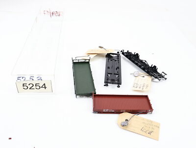 E1641 Fleischmann H0 5254 2x Prototyp Handmuster Wagenaufbau Fahrwerk / Plombe
