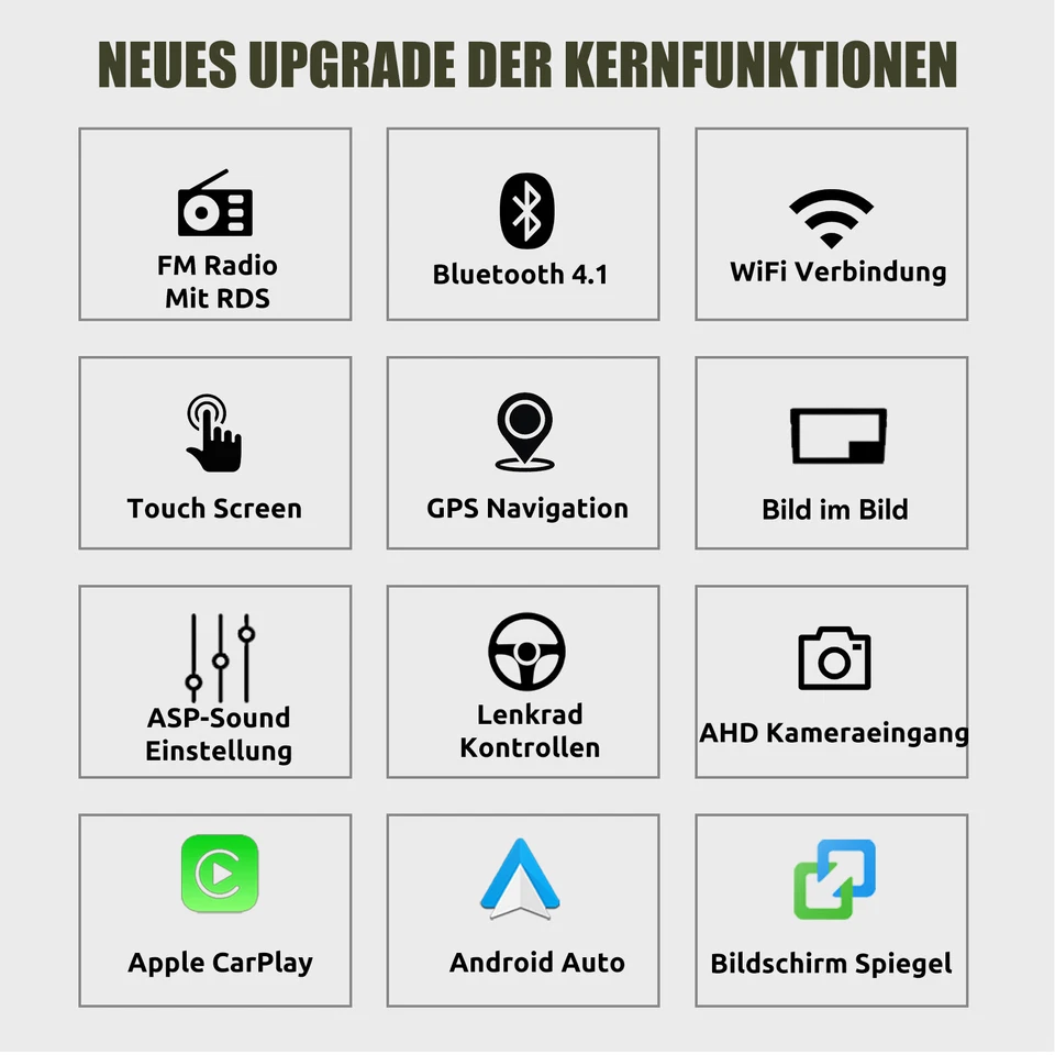 9" Android 13 Apple Carplay Autoradio Für Peugeot 307 02-2013 2+64G GPS RDS Cam - Bild 4 von 4