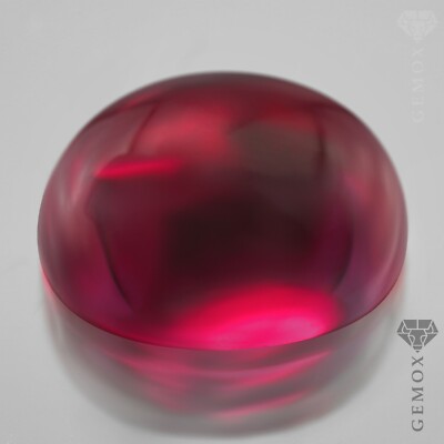 Ruby Oval Cabochon Loose Gemstone Authentic Corundum Crystal Lab-Grown Stone EU