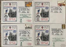 Peterborough United v Brighton & Hove Albion 1974 x 4 Dawn First Day Covers