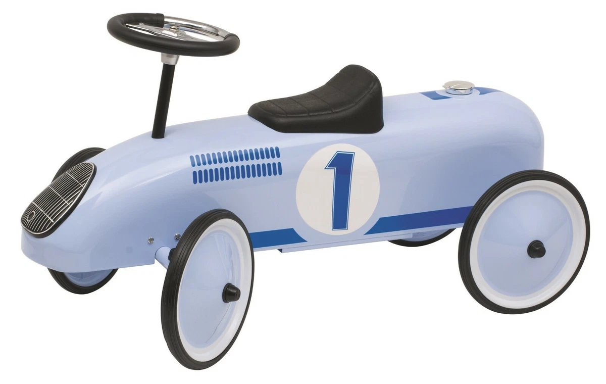 Voiture porteur métal pour enfant dès 1 an coloris bleu ciel GOKI