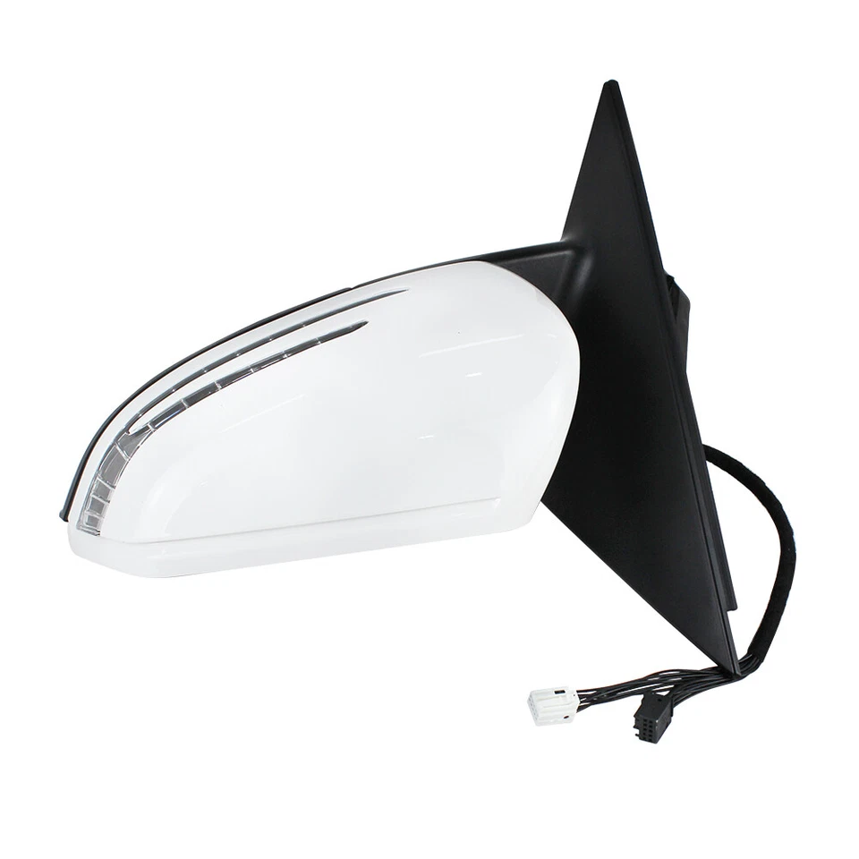 Espejo retrovisor izquierdo blanco del conductor para Mercedes C250 C300 C350 2011 2012 2013 2014 Foto 4 de 4