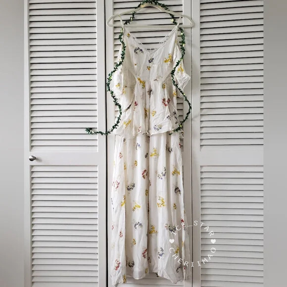 gwendolyn maxi dress GWENDOLYN ASYMMETRICAL RUFFLE DRESS – Couper