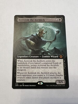 Acererak the Archlich Regular Extended Art Forgotten Realms MTG | eBay