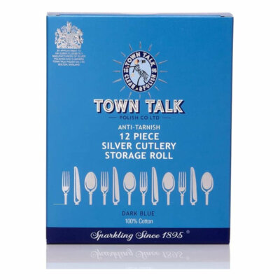 Town Talk Superior 12pc Silver Cutlery / Silverware Anti-Tarnish Storage Roll