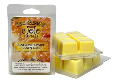 3 Pkgs Coo Candles Soy Wickless Candle Bar Wax Melts - Pineapple UpsideDown Cake