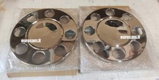 X2 COPRICERCHIO MOZZO BORCHIA RUOTA 8 FORI ACCIAIO INOX EUROCARGO CAMION 19,5