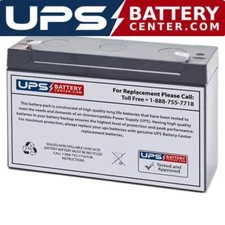 Streamlight SL40PF Sealed Lead Acid-AGM-VRLA 6V 12Ah F1 Replacement Battery