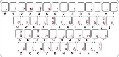 Pegatinas teclado sticker keyboard letras transparente georgiano georgia 