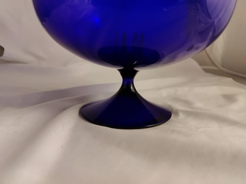 Huge Oversized Cobalt Blue Brandy Glass 22cm Tall - Picture 9 of 9