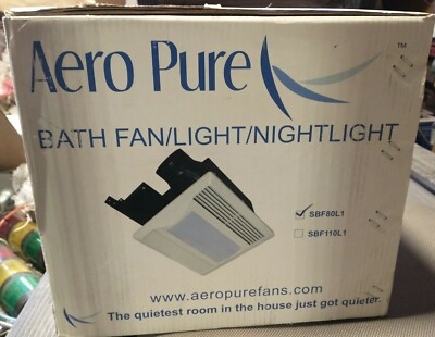 Aero Pure Ventilation Fan / Bath Fan/ Light Nightlight SBF80L1 - Fast Shipping