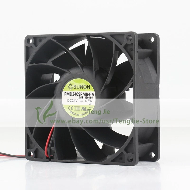 PMD2409PMB4-A DC24V 0.18A 4.3W 9038 90x90x38mm 2-Wire Original Axial Cooling Fan - Image 2 of 4