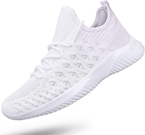 Womens Slip on Walking Shoes Non Slip Running Shoes Breathable Workout Shoes Lig