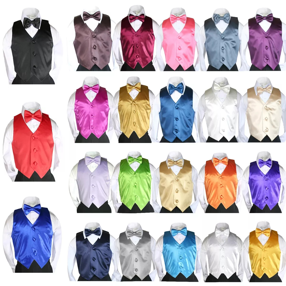 Boys vest shop and bow tie
