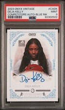 2023 Onyx Competitors AUTO Blue Ink /150 DEJA KELLY North Carolina Heels PSA 9
