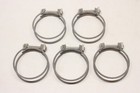 Lot of 5 Nos Vintage Car or Truck Cooling System Wire Hose Clamps 1-1/2"