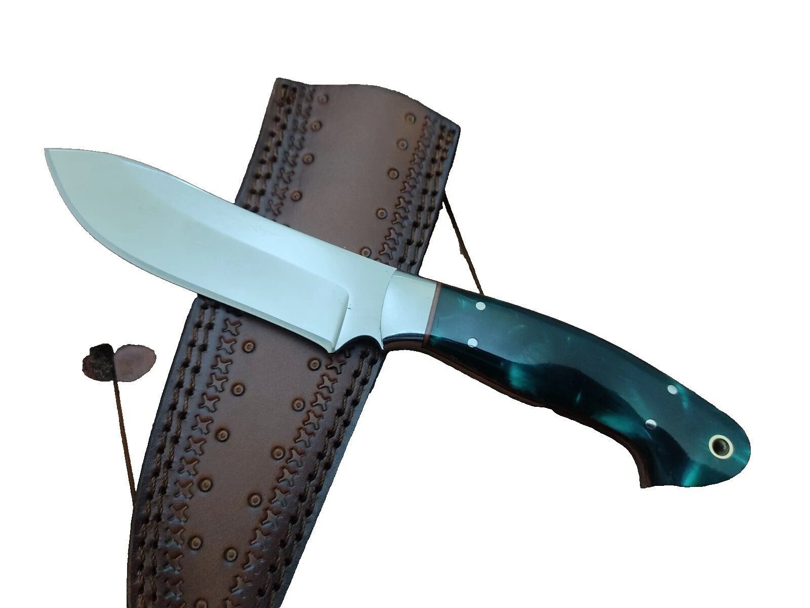 Коллекционные винтажные ножи с фиксированным лезвием с ручкой из нержавеющей стали