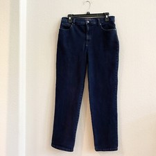 Gloria Vanderbilt Amanda Womens Straight Fit Jeans Blue Size 6 Cotton Stretch