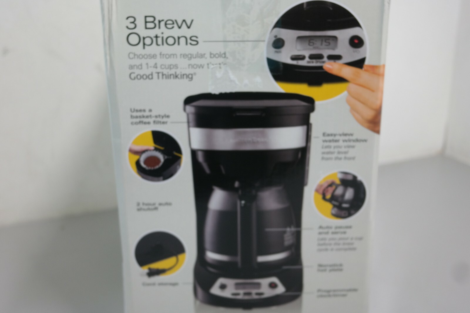 Hamilton Beach programmable coffee maker 12 cup capacity 46230 (29COB