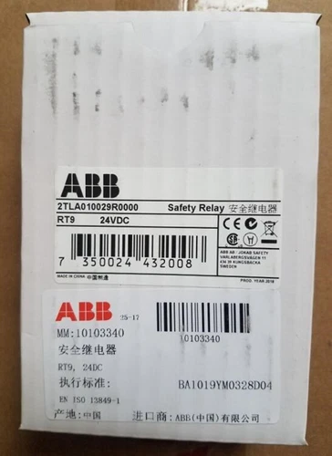 1PZ Nuovo ABB 2TLA010029R0000 Relè di Sicurezza RT9 24VDC Spedizione Celere - Foto 1 di 1