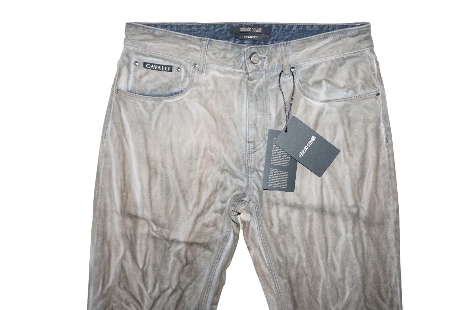 ROBERTO CAVALLI OVERDYED JEANS SKINNY FIT W31 100% AUTHENTIC