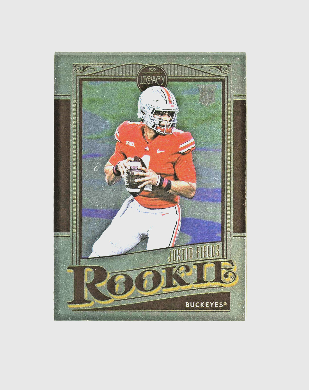 2021 Legacy Football Justin Fields RC! *Silver* #142 Ohio State Buckeyes