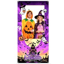 Halloween Photo Prop Backdrop Halloween, Purple