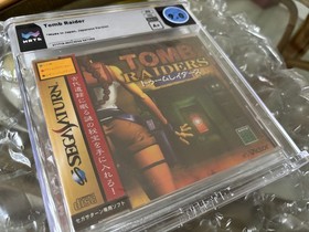 Tomb Raider Raiders 1 Sega Saturn Japanese First New Sealed WATA A+ 9.0 NOT VGA