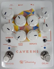 Keely Electronics Caverns Reverb & Delay Electric Guitar Effect Pedal w/ Box!
