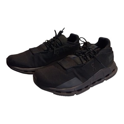 On Running Men's 12.5 Cloudnova Athletic Sneakers Lace-Up Black Shoes