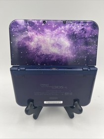 Nintendo New 3DS XL Galaxy Purple Edition Handheld System W/ 3 Games & Charger