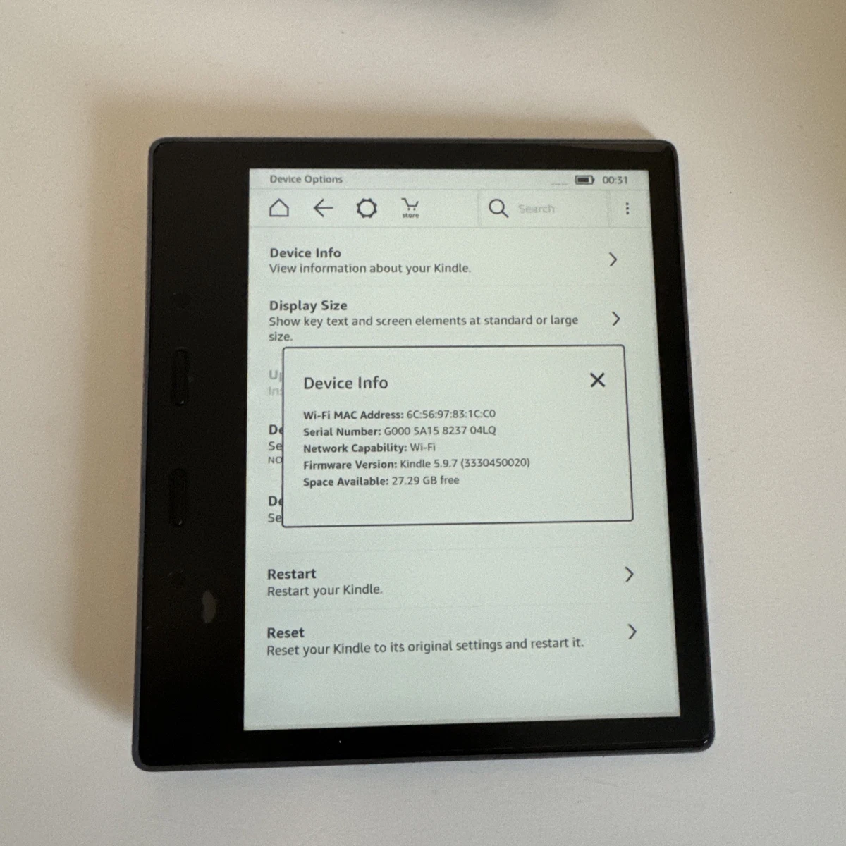 Amazon Kindle Oasis (9th Generation) eBook Readers for sale | eBay UK